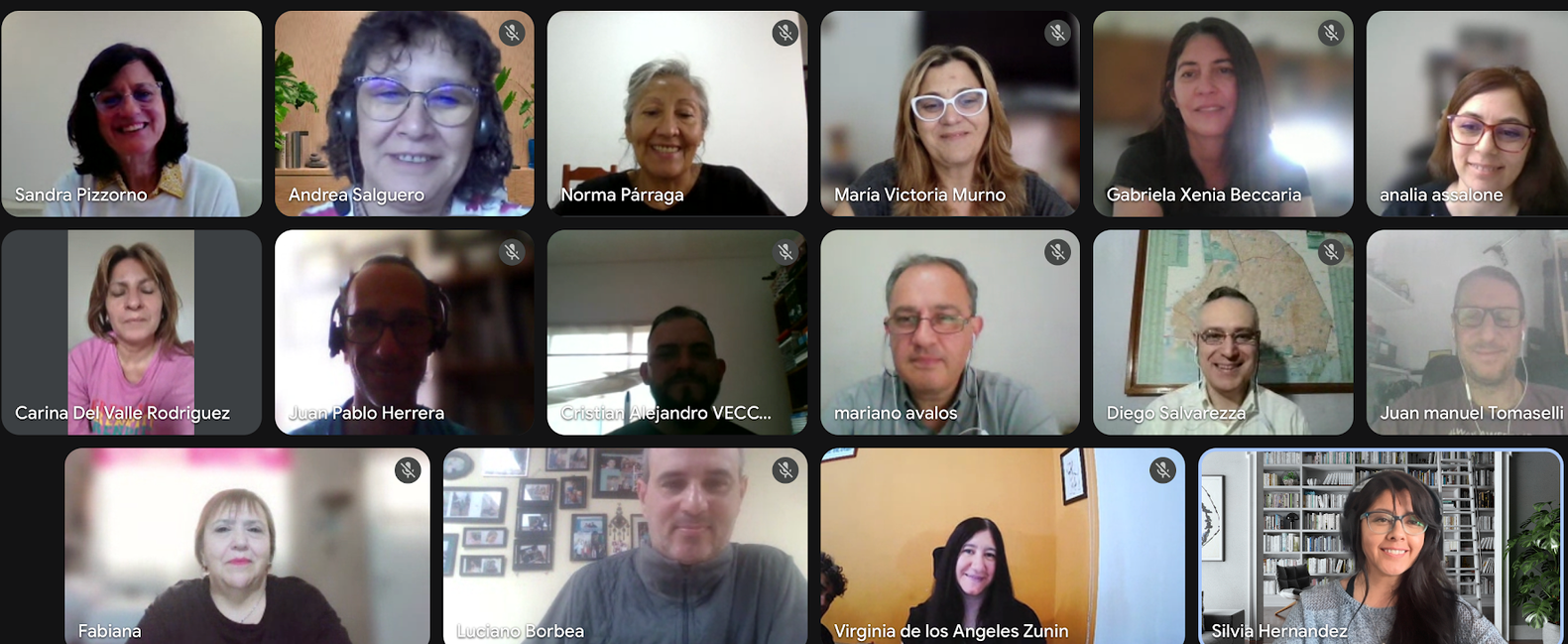 Fotografía de una reunión de Tecnólogos educativos de ATEDU